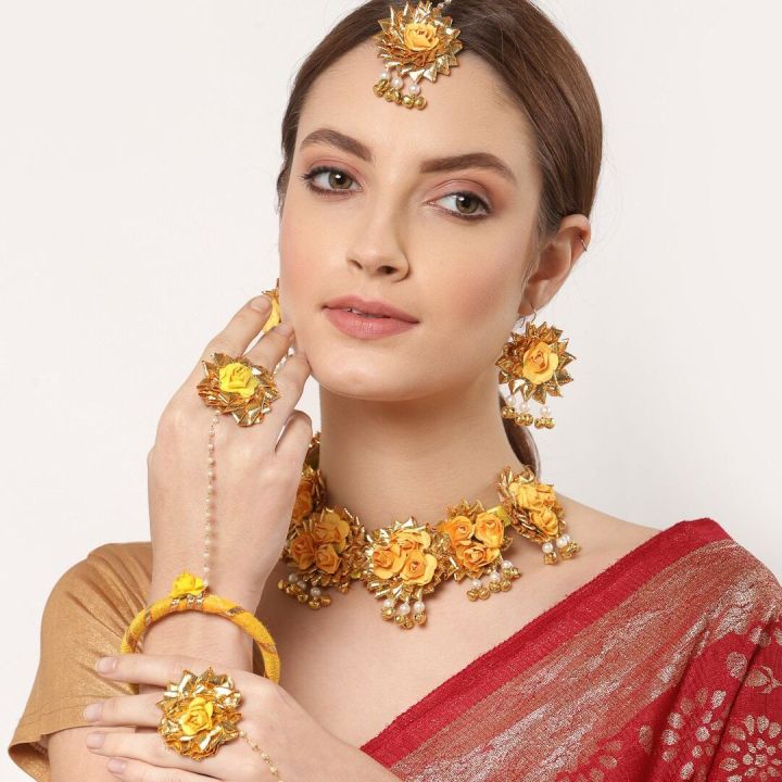 Bridal jewellery set,  Bridal  jewellery set,  Bridal jewellery set Mehndi,  Bridal Jewellery set for girls,  Floral Jewellery for Mehndi ,  mayon flower jewelry ,  Mehndi accessories,  Mehndi Jewellery set for girls for Bridal
