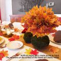Maple Leaves Branches Autumn Leaves 5 Bundles Fall Decorations Outdoor UV Resistant Greenery Shrubs Plants  Indoor Outside Hang Planter Home Garden Decor. 
