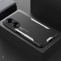 Phone case For OPPO A78 Back cover Heat Dissipation and Anti Drop Aluminum Alloy Back Panel Decorative Strip For OPPO A78 4G Cover cases. 