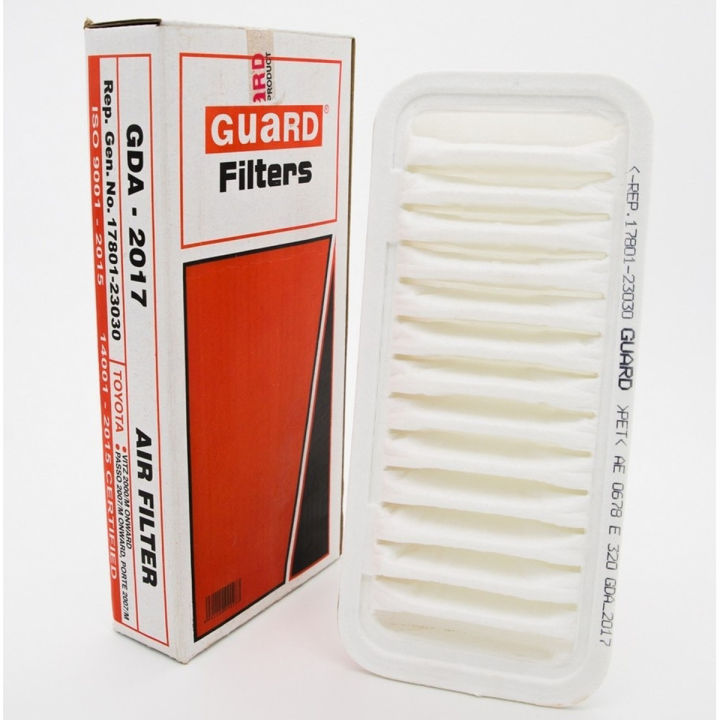 Toyota Vitz, Model 2002 Onwards 2014 Passo, Belta, PLATZ, Guard Air Filter: GDA-2017