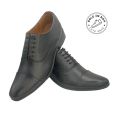 Sole in Box Imported Black Leather Oxford Shoes. 
