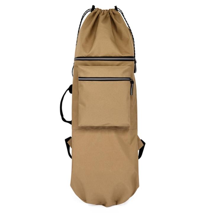 Skateboard Backpack Longboard Bag Skateboard Bag,Khaki L