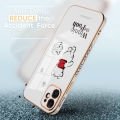 Jizetin (Free Lanyard) for OPPO F11 Pro Back Cover Honeypot Pooh Luxury 6D Plating Case Side Pattern Soft Silicone Square Mobile Phone Cases. 