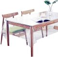 6 Seater Table cover (5X7.5 Ft) Clear/Transparent  dining Table cloth Protector Waterproof/Oil-Proof Rectangle Easy Clean Table Cover For Kitchen Dining Table, Family Gathering Party Holidays. 