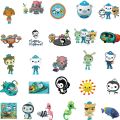 50pcs Octonauts Stickers Cute Ocean Animated Cartoon Image Decoration Suitcase Notebook Waterproof Graffiti Children Sticker. 