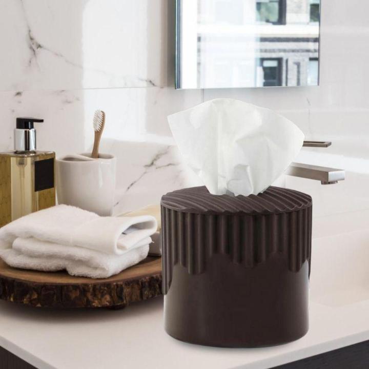 Tissue Box / Tissue Organizer / Tissue Holder / Napkin Holder / Tissue Role Holder Box / Aroni Plastic Round Shape Tissue box (Multicolors)