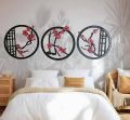 A Chinese wall art , Black and red Chinese wooden wall art, laser cut wooden wall art. 