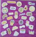 30 Aesthetic Yellow-Art Stickers for mobile back, Laptop, and decorating your stuff to make more attractive. 