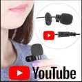 Microphone Collar for Voice Recording For Mobile PC Laptop Pro Wired Mic. 