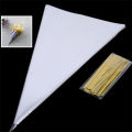 Bag with Ties for Wedding Birthday Easter Favors Packing 100Pcs/pack Plastic Cone Bag Transparent Triangle Candy Bags Carrot Gift. 