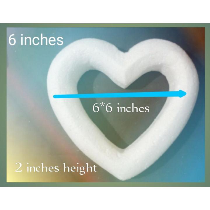 styrofoam heart wreath