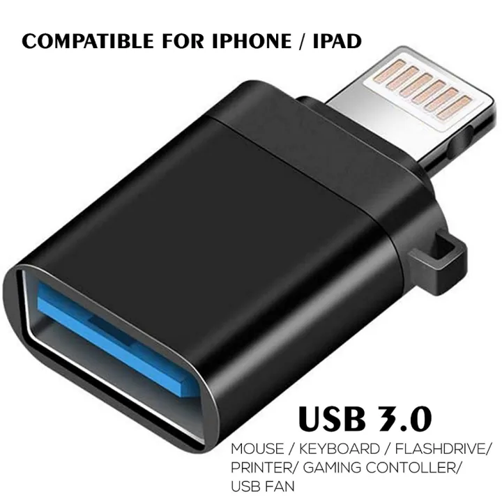 iPHONE%20OTG%20Adapter%203.0%20Lightning%20to%20USB%20Port%20%20Apple%20Connector%20For%20ios,%20ipad%20-%20High%20SpeedUSB%20Female%20Support%20Connect%20USB%20Flash%20Drive,%20U%20Disk,%20for%20iPhone%2012Pro%2012%2012Mini%2011%20Pro%20XS%20Max%20XR%20X%208%207%206s%20Plus-(Multi-Colored)%20-%20Image%205