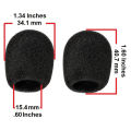 Black Foam Windscreen for Gooseneck Condenser podium microphone Windscreen Foam Cover for Microphone Pop Filter,. 