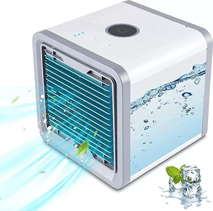 ENRAX CART MINI AC USB Mini Portable Air Conditioner Humidifier Purifier 7 Colors Light Desktop Air Cooling Fan Air Cooler Fan for Office Home