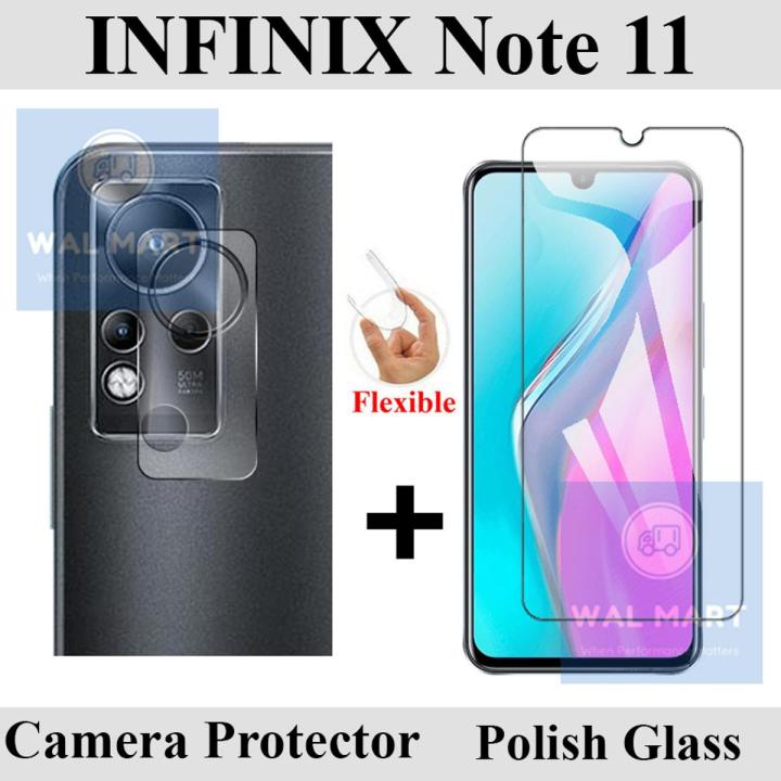 Infinix Note 11 Protection Bundle: Front Screen Protector Glass, Camera ...