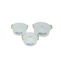 Storage Round Box With Clip Set of 3. 