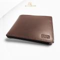 Genuine Leather Wallet for Men Pure Original Cow Leather Bifold Mens Zipper Purse Coin Card Holder for Boys. 