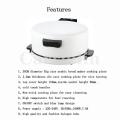 SILVERCREST Electric Pizza Maker, Non-Stick Heating Plate / 32 cm diameter Pizza Cooker and Bread Maker, with Timer & AdjustableTemperatures control, 3000Watts Multifunctional Pizza Oven convert to Electric indoor Grill,| WHITE |. 