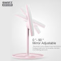 Makeup Mirror Stand - Portable LED Makeup Mirror With Stand Touch Screen, 3 Light Modes, Travel Friendly Beauty Vanity Mirror - Makeup Organizer By Swift Decor. 