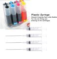 4Pcs PP Ink Filling Syringe Blunt Tip 10ml Ink Suction Ink Refilling Tool for Ink Filling and Drawing of Ink Cartridges. 