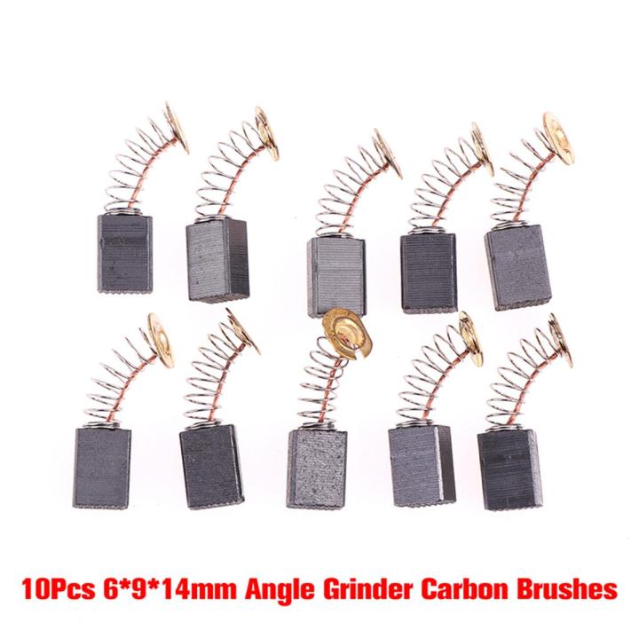 10Pcs Angle Grinder Carbon Brushes 6*9*14mm Power Tool Electric Motor Spare Part Sunlight Super Store