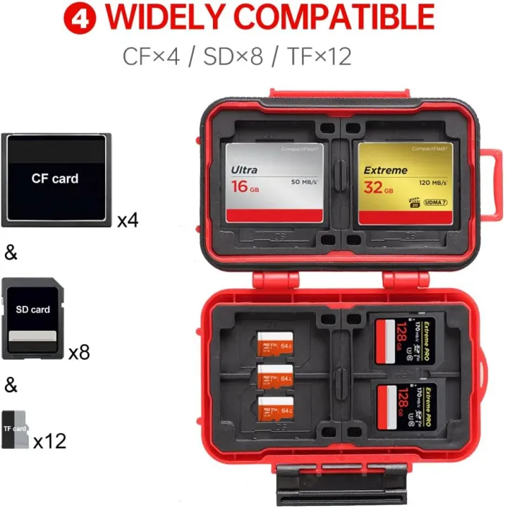 LYNCA%20KH6%20Memory%20Card%20Case%20Holder,%20Large%20Capacity%20Memory%20Card%20Holder,%20Memory%20Card%20Hard%20Protector%20Case%20Professional%20Water-Resistant%20Anti-Shock%20Compact%20Camera%20Card%20Hard%20Storage%20Box%20for%208%20SD%20Cards%204%20CF%20Cards%2012%20Micro%20SD/TF%20Cards%20(Orange)%20-%20Image%205