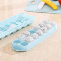 Round Love Ice Mold Reusable Silicone Ice Maker Cube Mold 14 Small Ice Hockey With Cover Double Plastic Ice Tray Kitchen Gadgets. 
