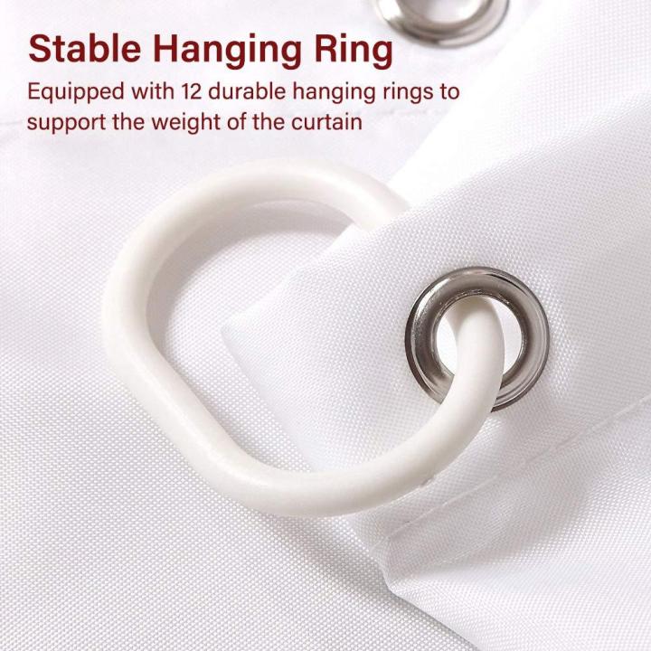 White%20Water%20Repellent%20Shower%20Curtain,%20Odorless%20Fabric,%20Eco%20Friendly,%20Bath%20Curtains%20Liner%20for%20Bathroom,%20Easy%20Hanging%20on%20Rod%20-%20Image%206