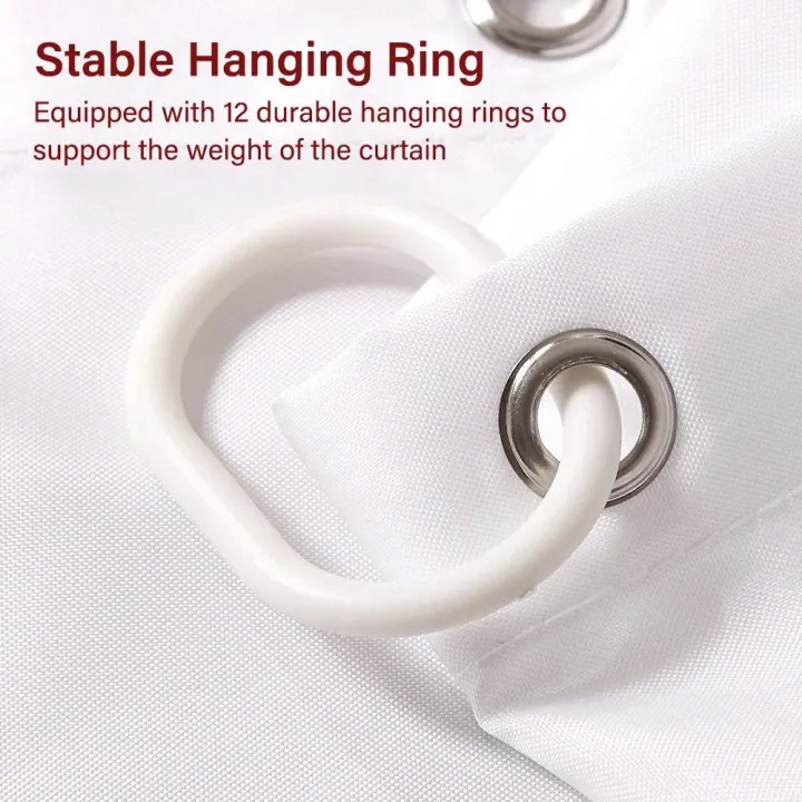 White%20Water%20Repellent%20Shower%20Curtain,%20Odorless%20Fabric,%20Eco%20Friendly,%20Bath%20Curtains%20Liner%20for%20Bathroom,%20Easy%20Hanging%20on%20Rod%20-%20Image%206