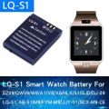 LQ-S1 Smart watch Battery For A1 / QW08 / V8 / X6 / T8 Smart Watches with complete 380mah Capacity-Black. 
