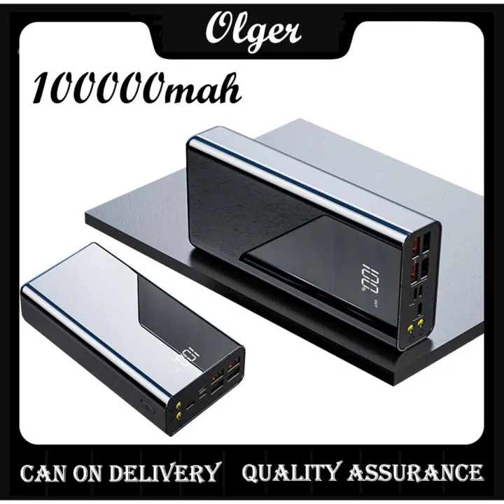 olger powerbank 100000mah original fast charging pineng power bank tahan lama