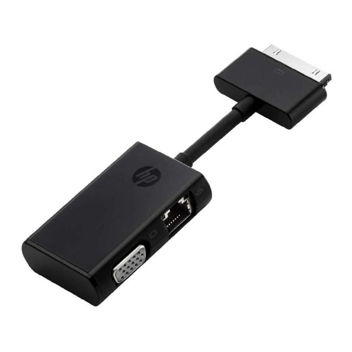 H.P Dock Connector to Ethernet & VGA Genuine Adapter