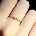 Little Heart Thin Rings For Women Gold Color Women's Accessories Dainty Couple Promise Pinky Girls Ring Fashion Jewelry KAR173. 