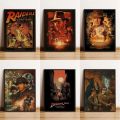 Classic Movie Posters Lost Ark Raiders Canvas Poster Retro Home Wall Art Wall Stickers Cafe Bar Decoration Pictures Frameless. 