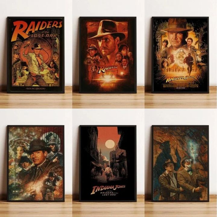 Classic Movie Posters Lost Ark Raiders Canvas Poster Retro Home Wall Art Wall Stickers Cafe Bar Decoration Pictures Frameless