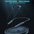 Tinzzi TWS wireless Bluetooth 5.0 earphones neckband stereo headset handsfree waterproof wireless earbuds noise cancellation headphone with mic. 