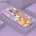 Hontinga for OPPO Reno2 F Case Cat and Mouse Design Side Design Phone Case Square Edge Pattern Liquid Silicone Cases Full Cover Camera Shockproof Protective Case. 