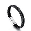 Watch Zone Black Lather Bracelet Bands For Men. 