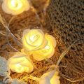white Flowers Fairy Light - Long Length -  Mini LED Flowers. 