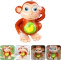 Dancing Monkey Light And Music Battery Operated Musical Toys Gift For Kids - Brown. 