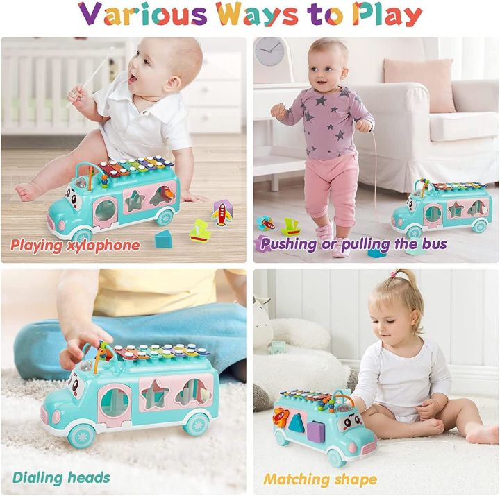 Huanger%203in1%20Sorting%20Shape%20&%20musical%20Xylophone%20Toy%20Bus%20For%20Baby%20Toddler%20Baby%20Toy%20Musical%20School%20Bus%20Knocking%20Piano%20Car%20with%20Shape%20Puzzles%20Sensory%20Toys%20for%20Toddlers,%20Educational%20Learning%20Gift%20for%20Girls%20and%20Boys%20-%20Image%208