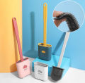 Silicone toilet brush with drain brush holder, toilet cleaning ,bathroom cleaning ,clean, brushes. 