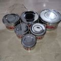 6 Pcs Different Sizes Storage Boxes with Lids Heavy Stainless Steel. 