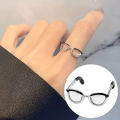 Carat Glasses Ring Compact Mini Eyeglasses Finger Band. 