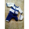 baby boys crochet woolen dress / dress set for babies. 