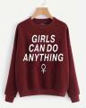 Ladies Printed Sweatshirt For Women. 