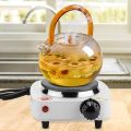 Portable Electric Worktop Stove Multifunctional Hot Plates for Tea Coffee Kitchen, Single Heating Plate Burner (EU Plug), 220V Adjustable EU Plug Electric Hot Stove Portable 500W for Heating, Electric Mini Stove, 500W Portable Single Burner. 
