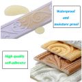 2.3m 3D Wallpaper Border Wall Sticker Wall Trim Line Waterproof PE Foam Self-Adhesive Modelling Trim Wall Skirting Flexible Molding Ceiling Border Line Interior Decoration. 