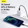 Baseus 20W Type C to Lightning Cable - PD Fast Charge Superior Series USB C to iPhone TPE Cable - 1M/2M. 