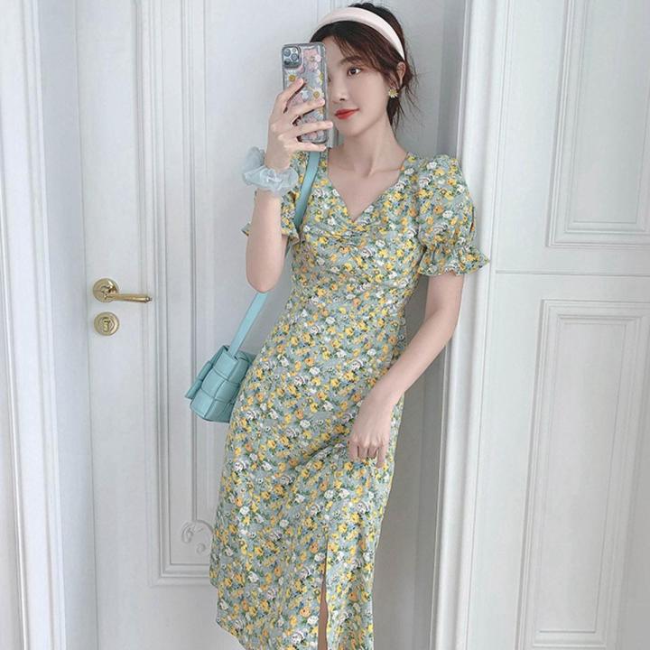 Long sleeve korean dress best sale